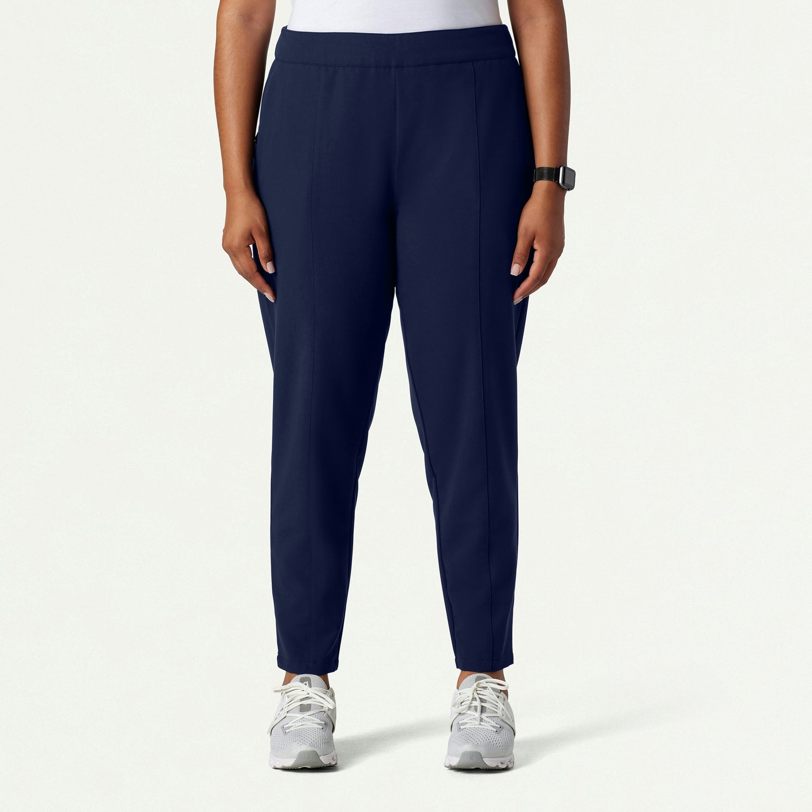 Lio Tapered 5-Pocket Scrub Pant - Midnight Navy - WOMEN'S PANTS - Jaanuu