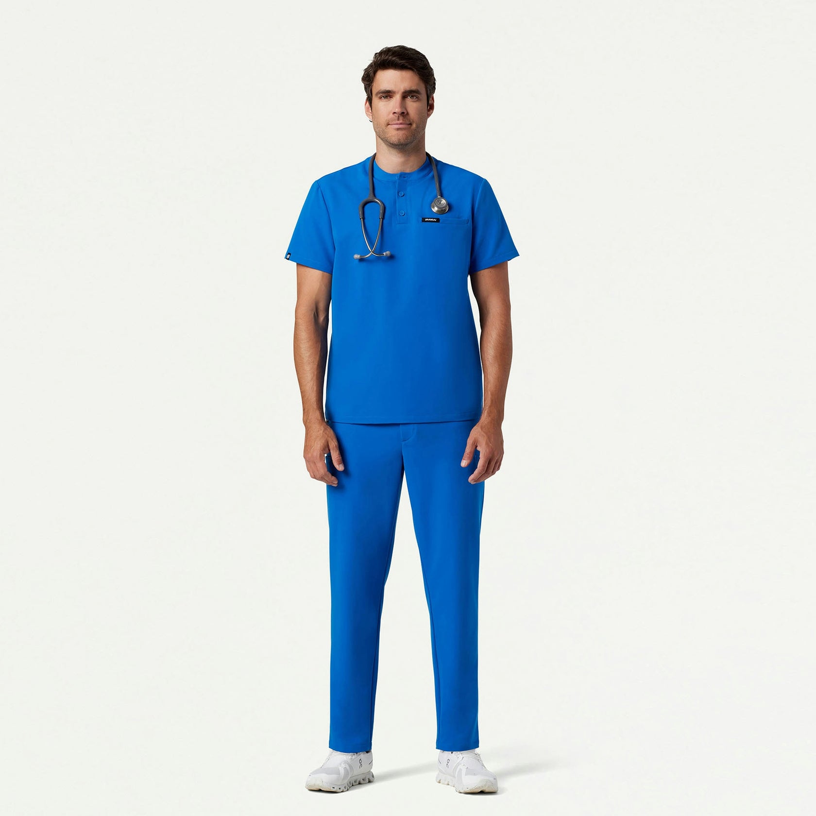 Rubin Tapered 7-Pocket Scrub Pant - Royal Blue - MEN'S PANTS - Jaanuu