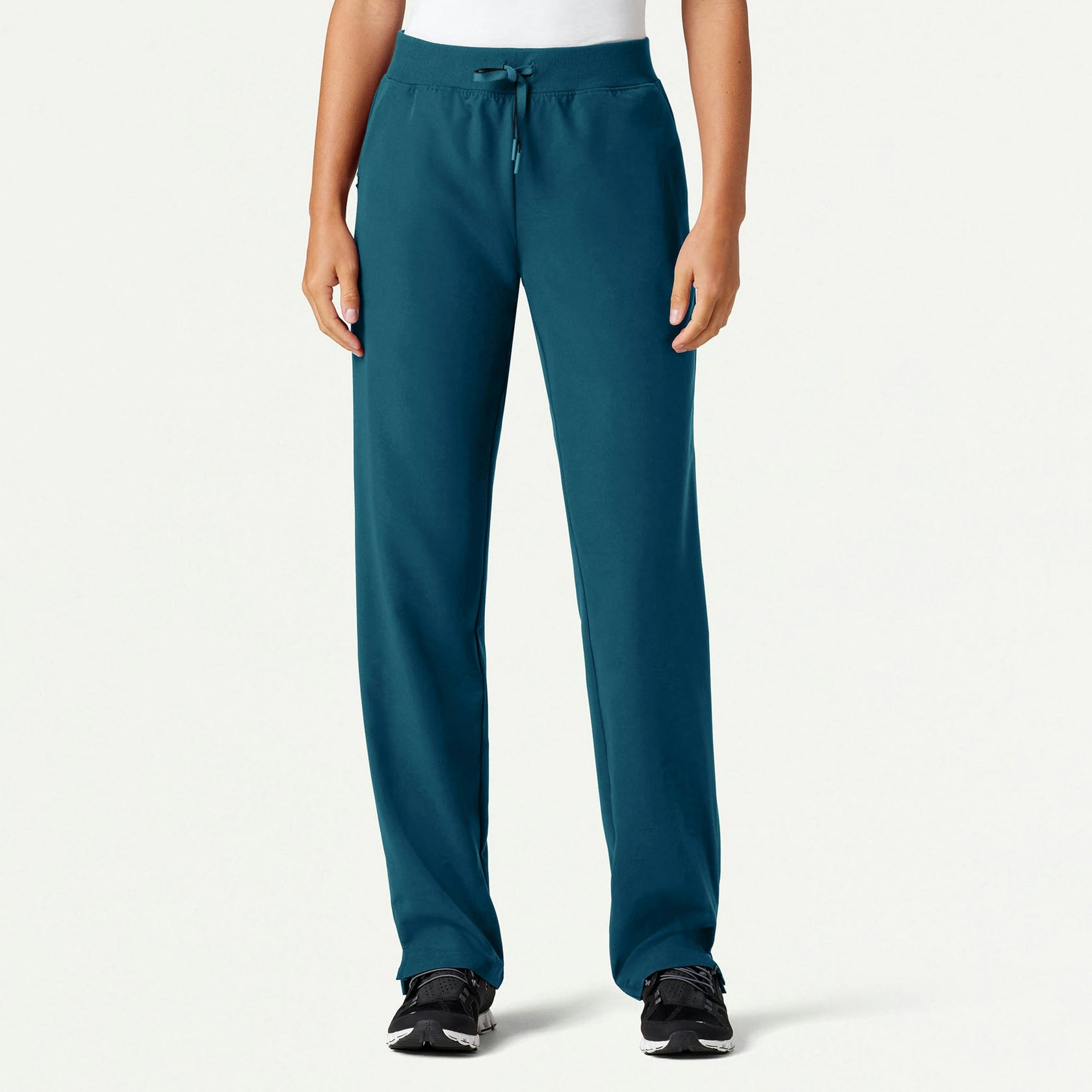 Xenos Essential Knit-Waist Scrub Pant - Caribbean Blue - WOMEN'S PANTS - Jaanuu