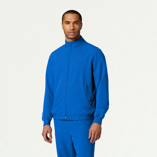 Wolfe Everyday 6-Pocket Scrub Jacket - Royal Blue - MEN'S JACKETS - Jaanuu