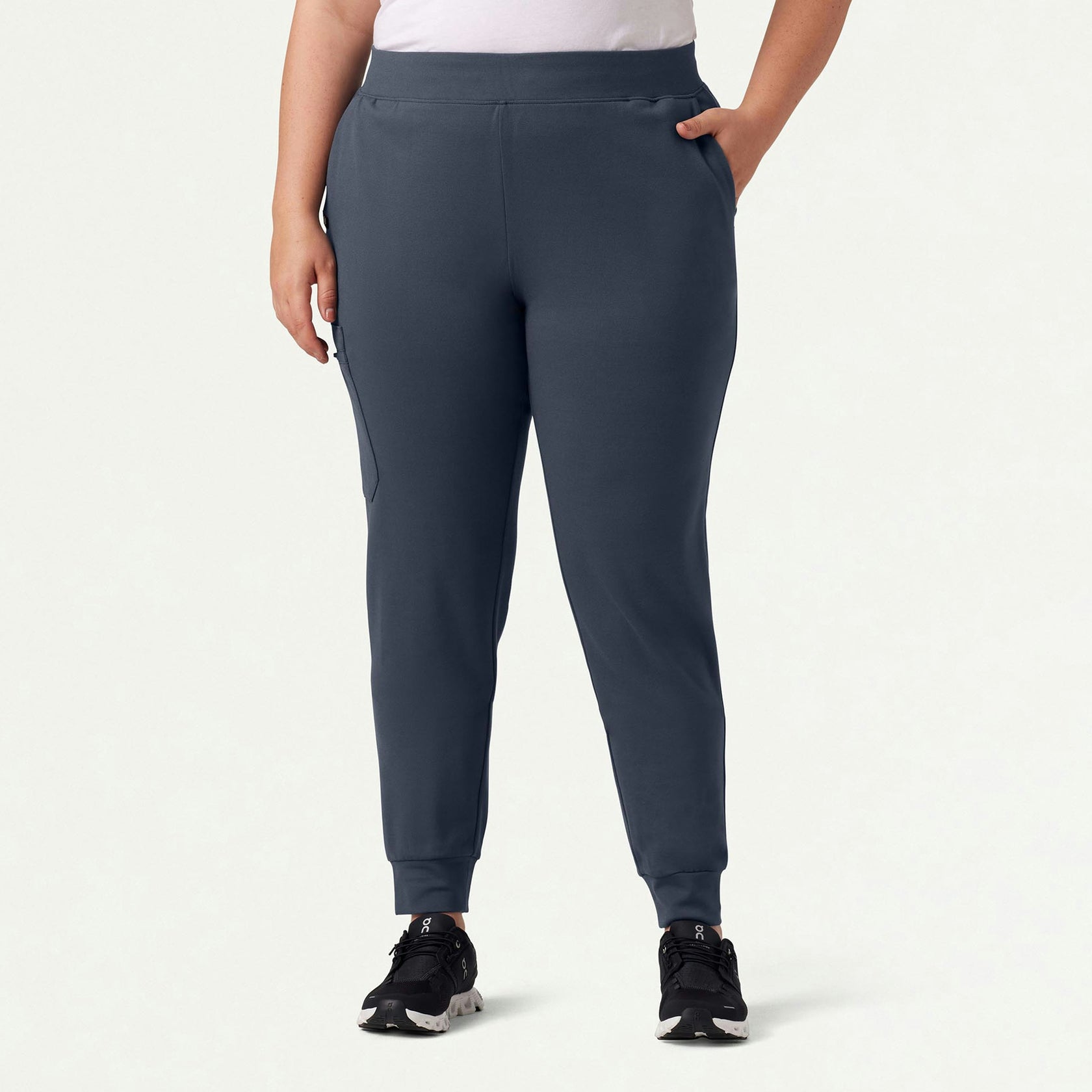 Rubi Slim ULTRAsoft Scrub Jogger - Carbon Gray - WOMEN'S PANTS - Jaanuu