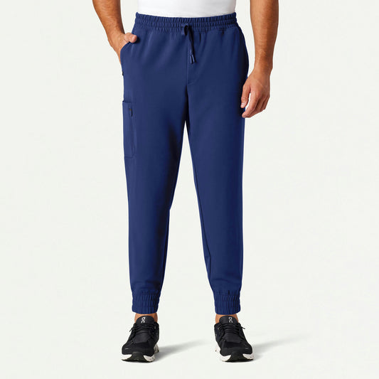 Cobot 8-Pocket Scrub Jogger - Navy Blue - MEN'S PANTS - Jaanuu