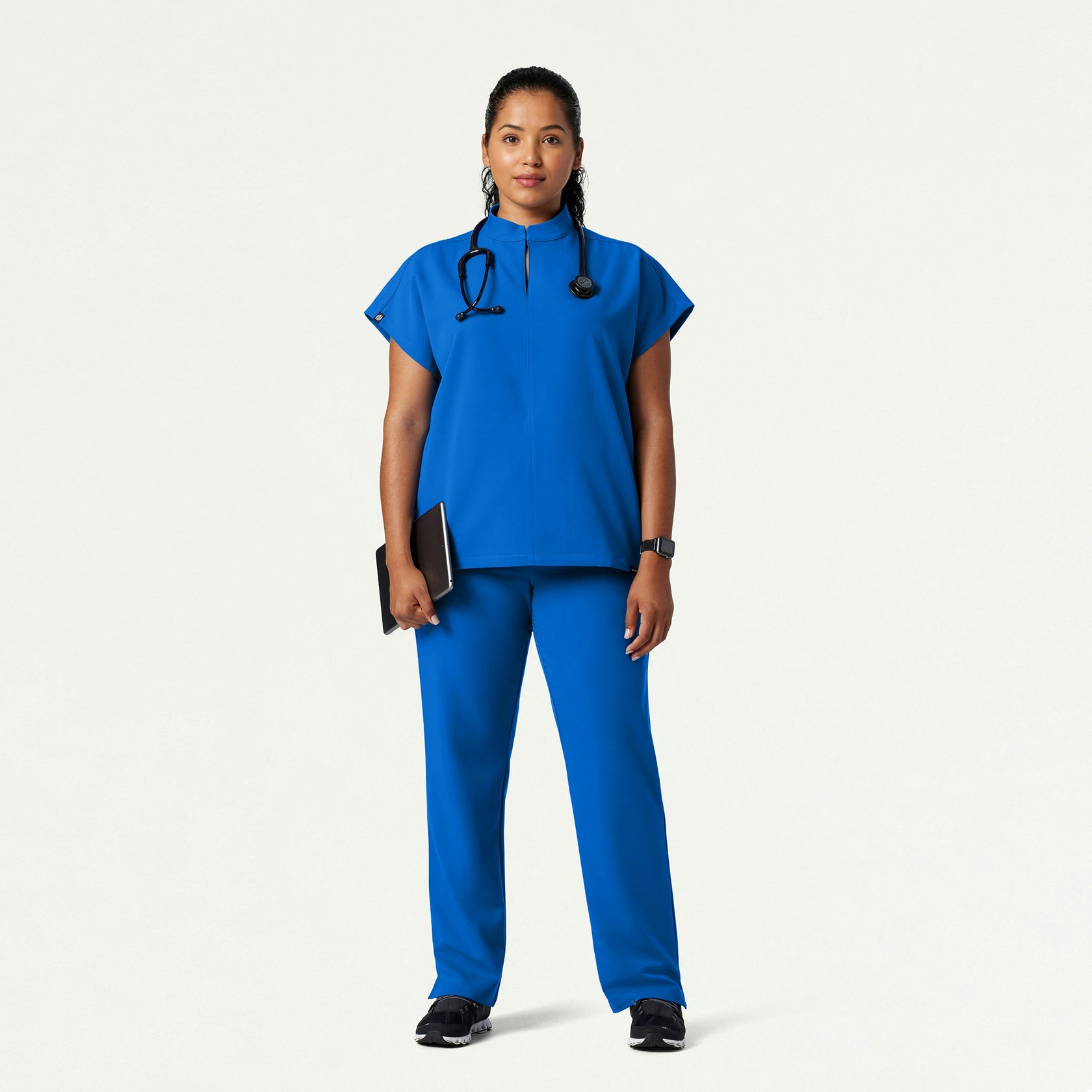 Kerr 365 High Waisted Scrub Pant - Royal Blue - WOMEN'S PANTS - Jaanuu