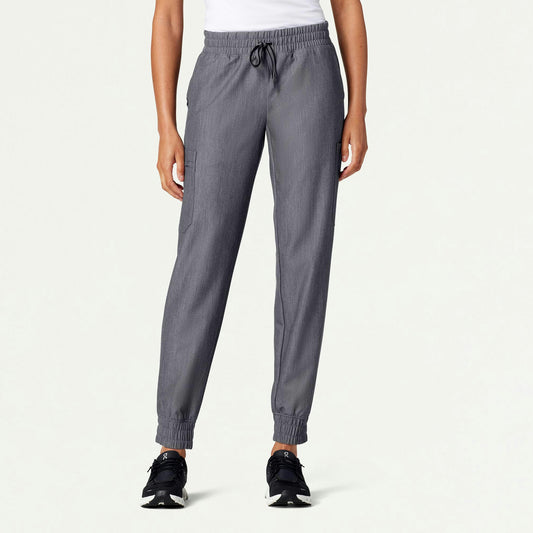 Neo Everyday Cargo Scrub Jogger - Heather Gray - WOMEN'S PANTS - Jaanuu