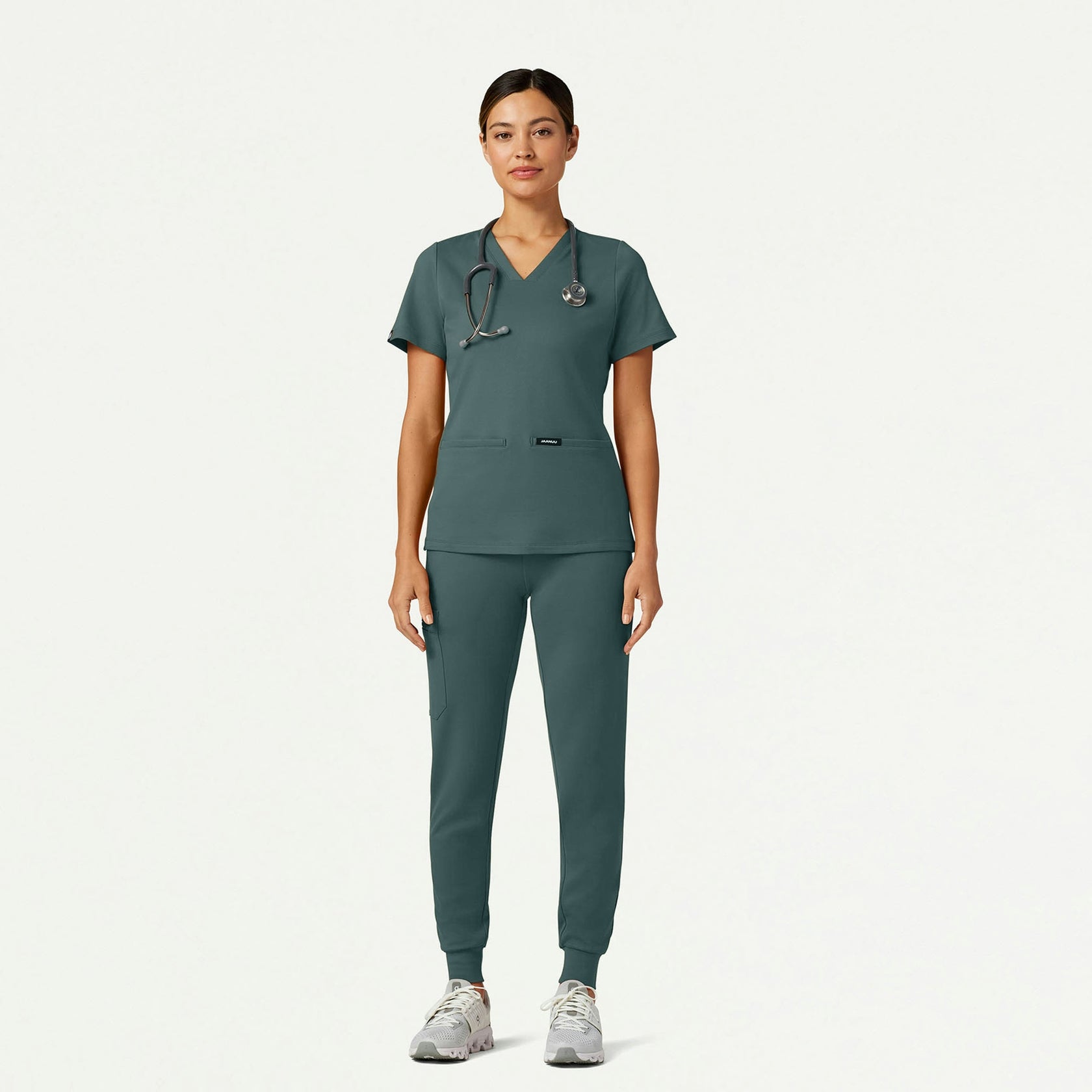 Cesi Slim ULTRAsoft Scrub Top - Alpine Green - WOMEN'S TOPS - Jaanuu