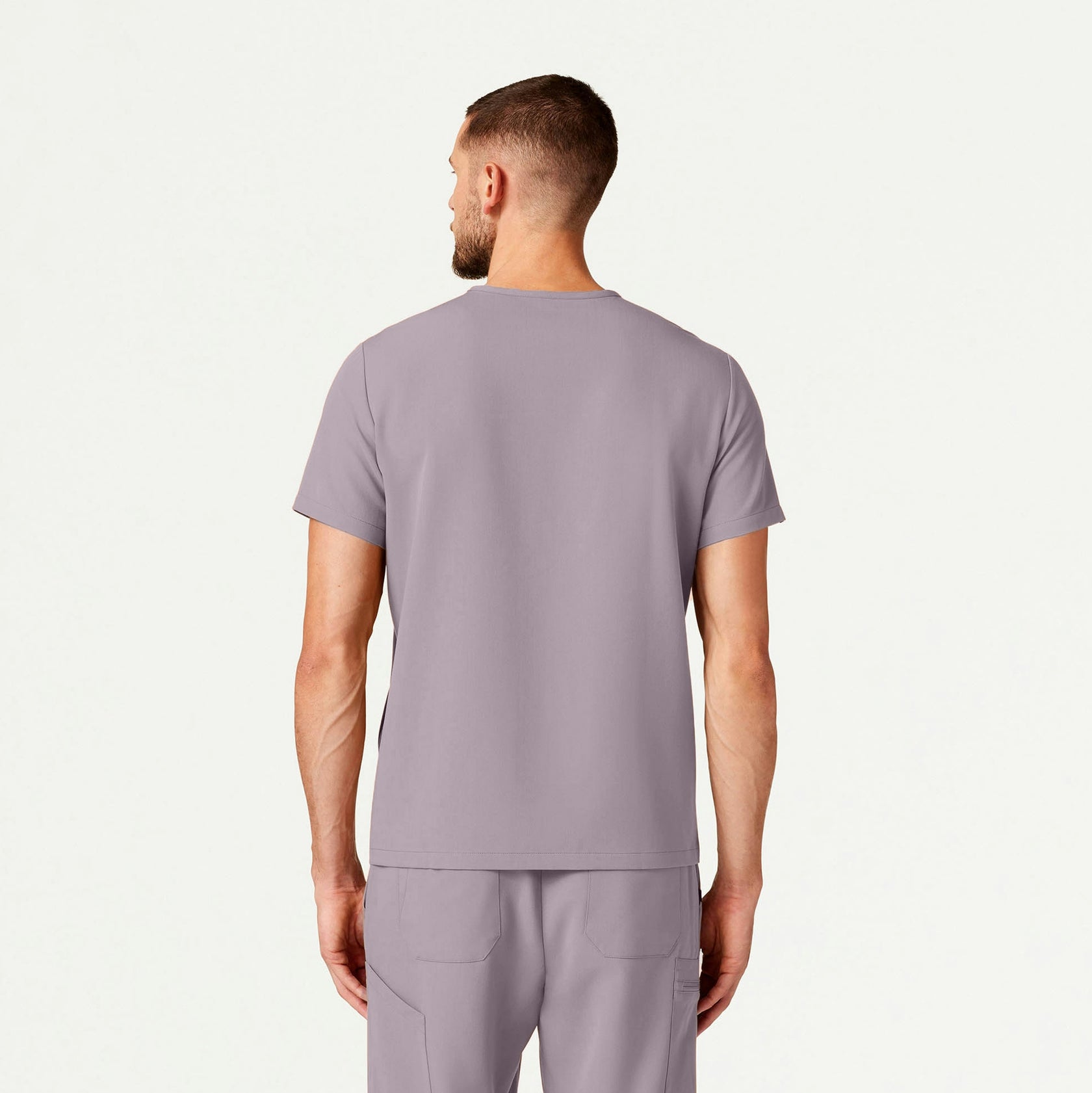 Platt 3-Pocket Scrub Top - Chrome - MEN'S TOPS - Jaanuu