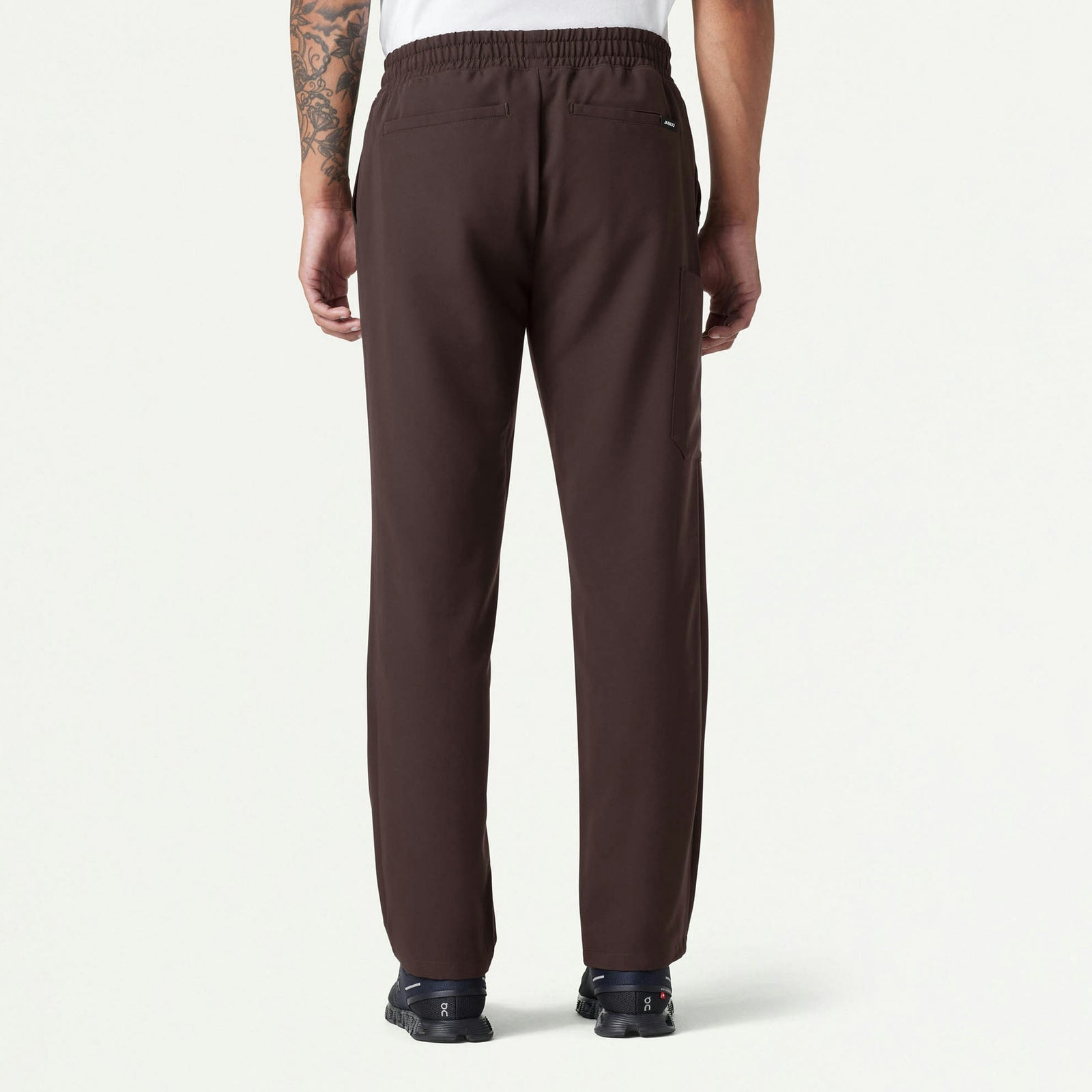 Rhodes Everyday Straight-Leg Scrub Pant - Espresso - MEN'S PANTS - Jaanuu