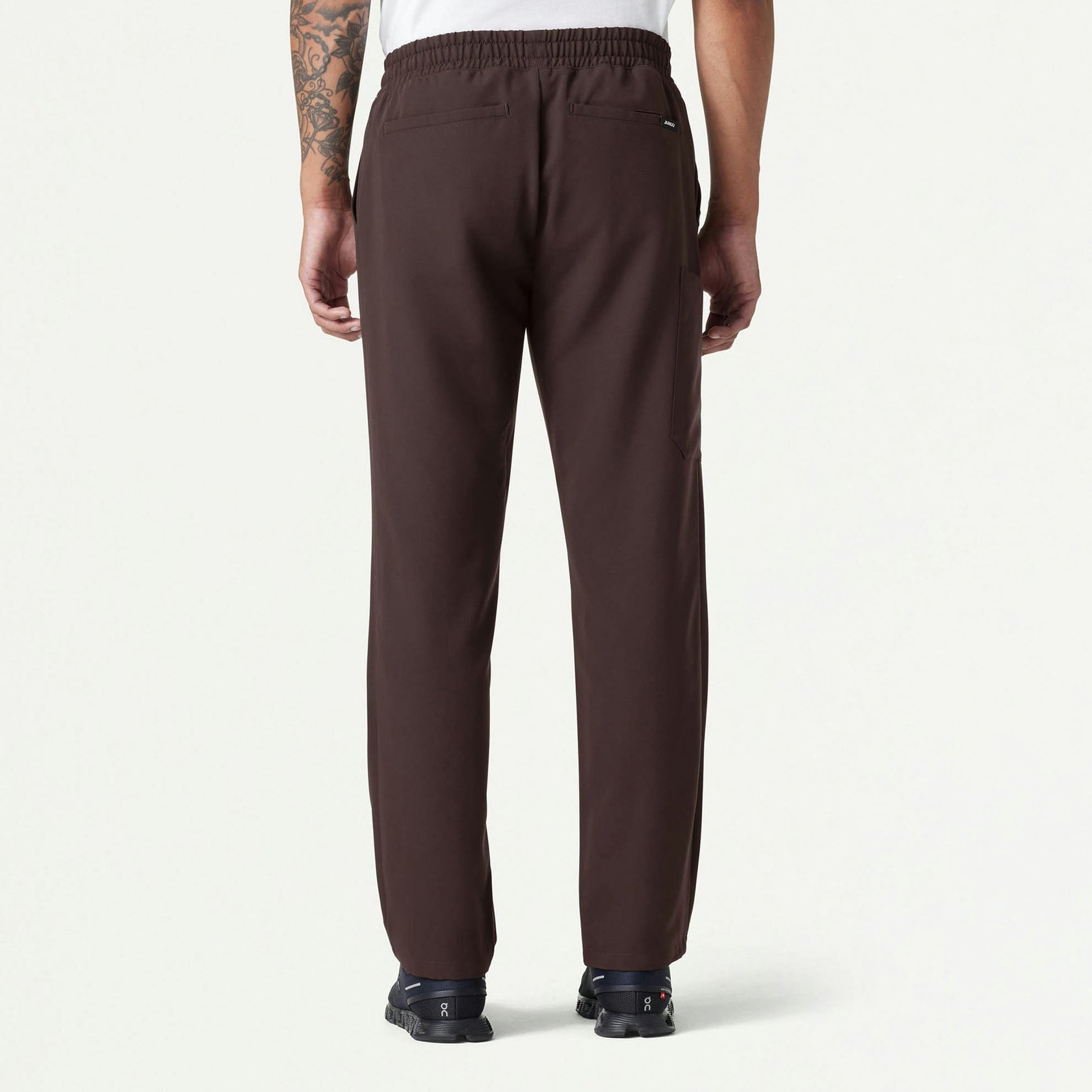 Rhodes Everyday Straight-Leg Scrub Pant - Espresso - MEN'S PANTS - Jaanuu