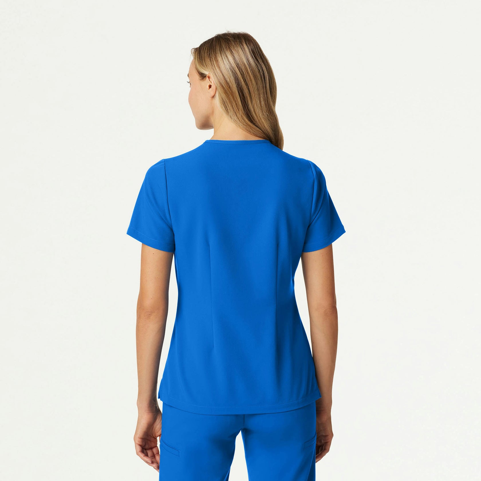 Andra Slim 1-Pocket Scrub Top - Royal Blue - WOMEN'S TOPS - Jaanuu