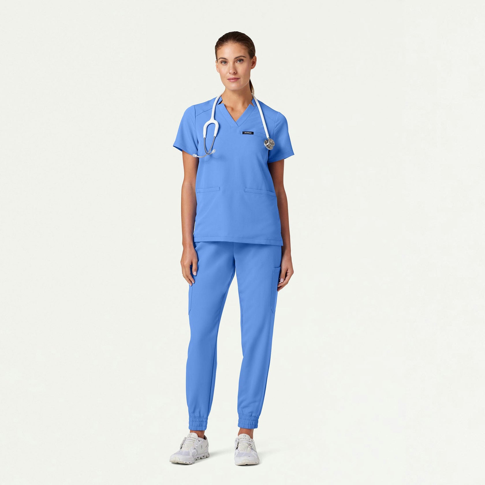 Neo Everyday Cargo Scrub Jogger - Ceil Blue - WOMEN'S PANTS - Jaanuu