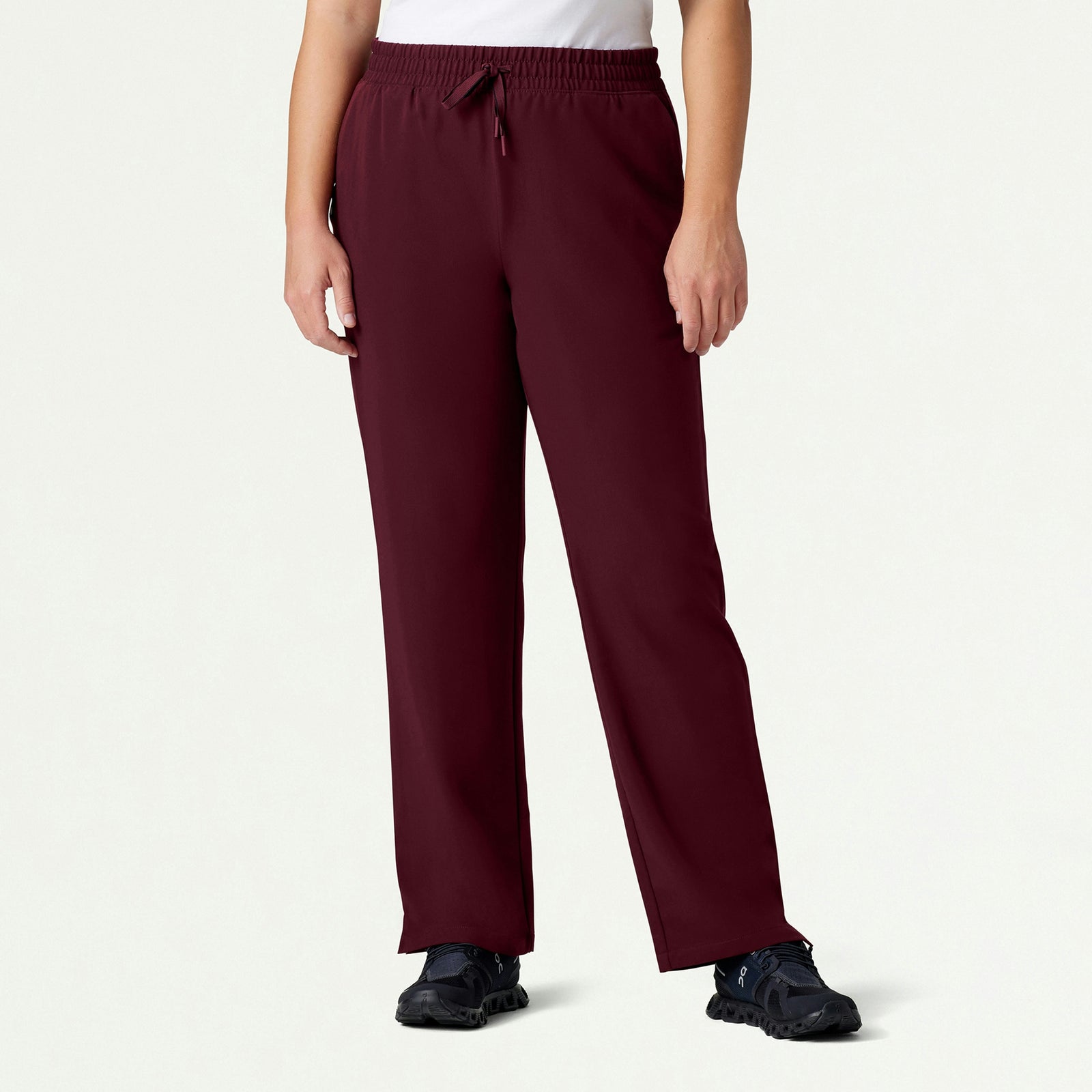 Kerr 365 High Waisted Scrub Pant - Burgundy - WOMEN'S PANTS - Jaanuu