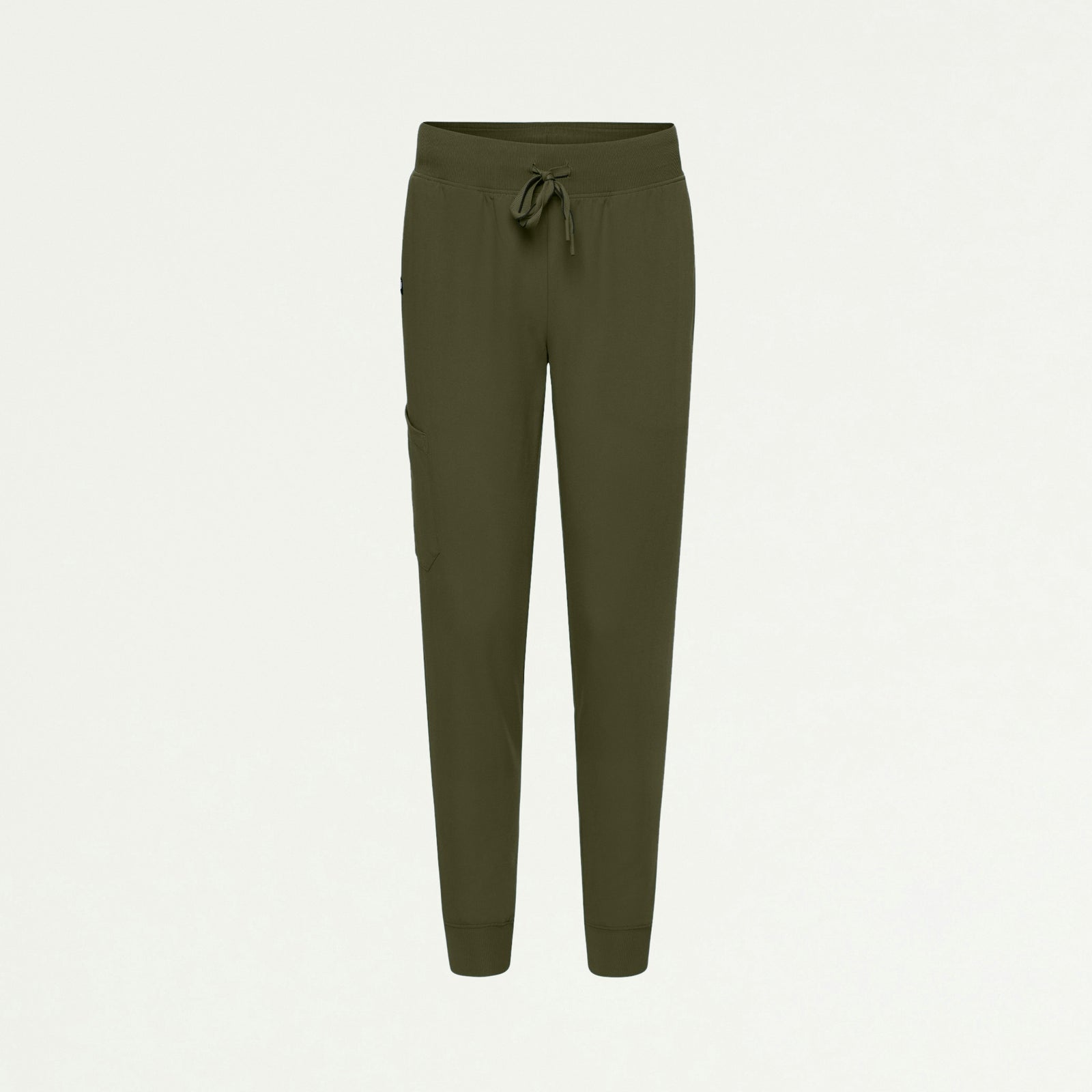 Silex Slim Knit-Waist Scrub Jogger - Olive - WOMEN'S PANTS - Jaanuu