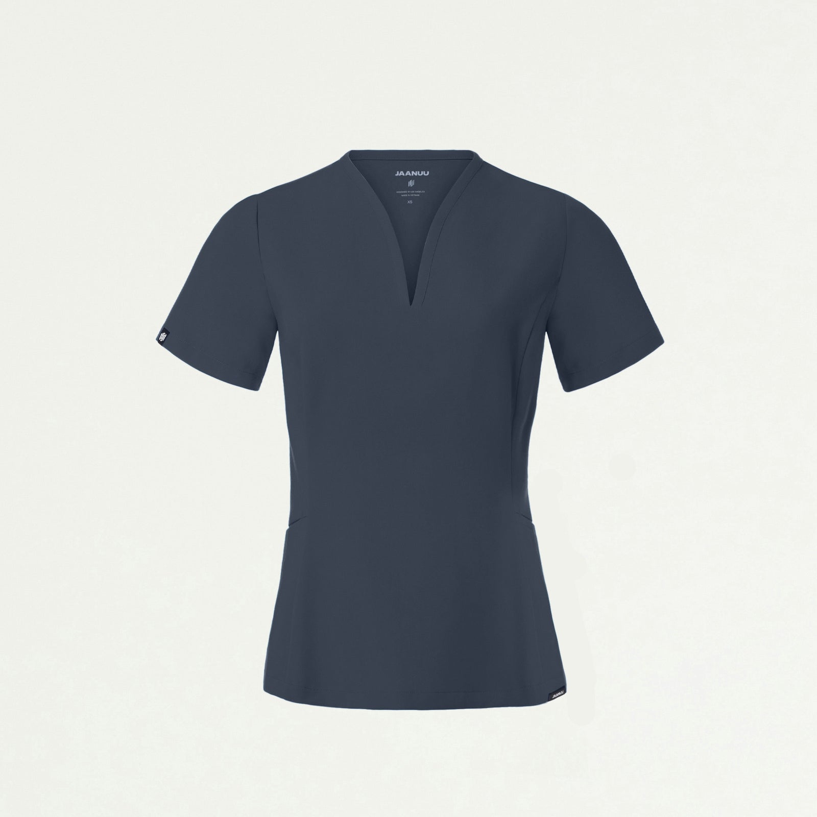 Calix Fit & Flare Scrub Top - Carbon Gray - WOMEN'S TOPS - Jaanuu