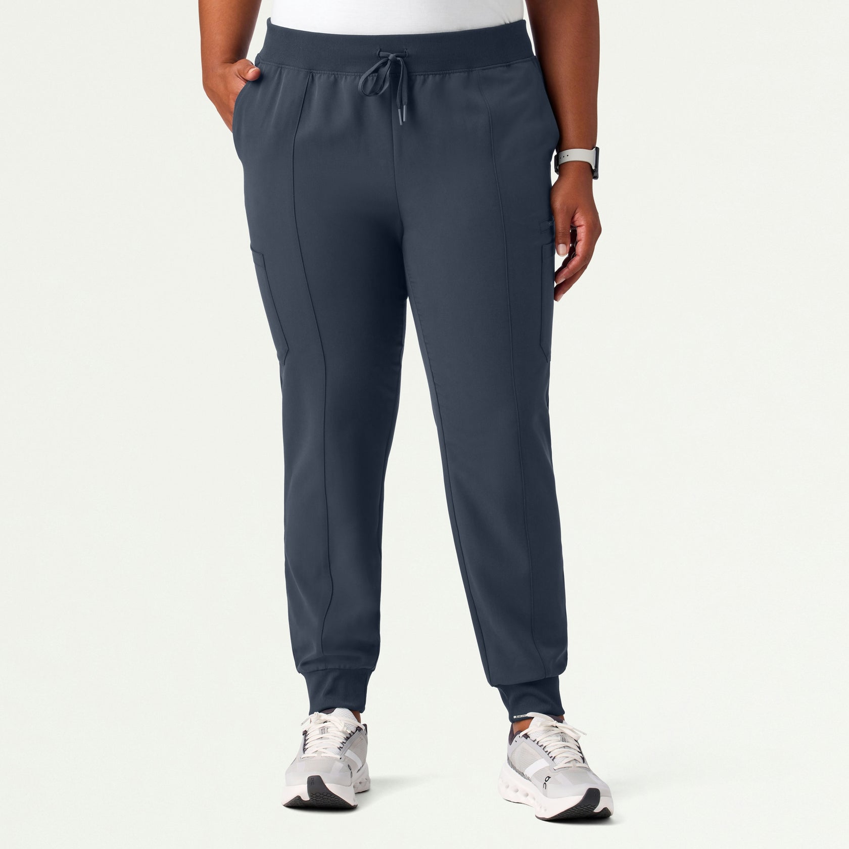 Liv Skinny 8-Pocket Scrub Jogger - Carbon Gray - WOMEN'S PANTS - Jaanuu