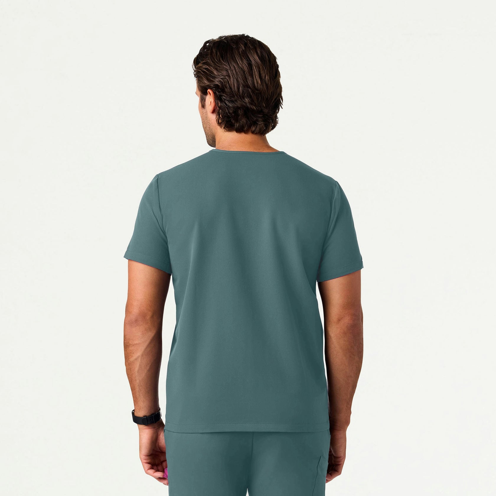 Holmes Slim Everyday 1-Pocket Scrub Top - Alpine Green - MEN'S TOPS - Jaanuu