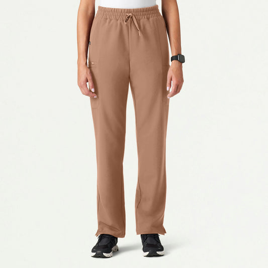 Payla 8-Pocket High Waisted Scrub Pant - Clay - WOMEN'S PANTS - Jaanuu