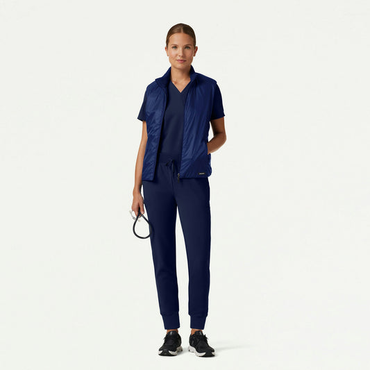 The Alex Vest Scrub Set - Midnight Navy