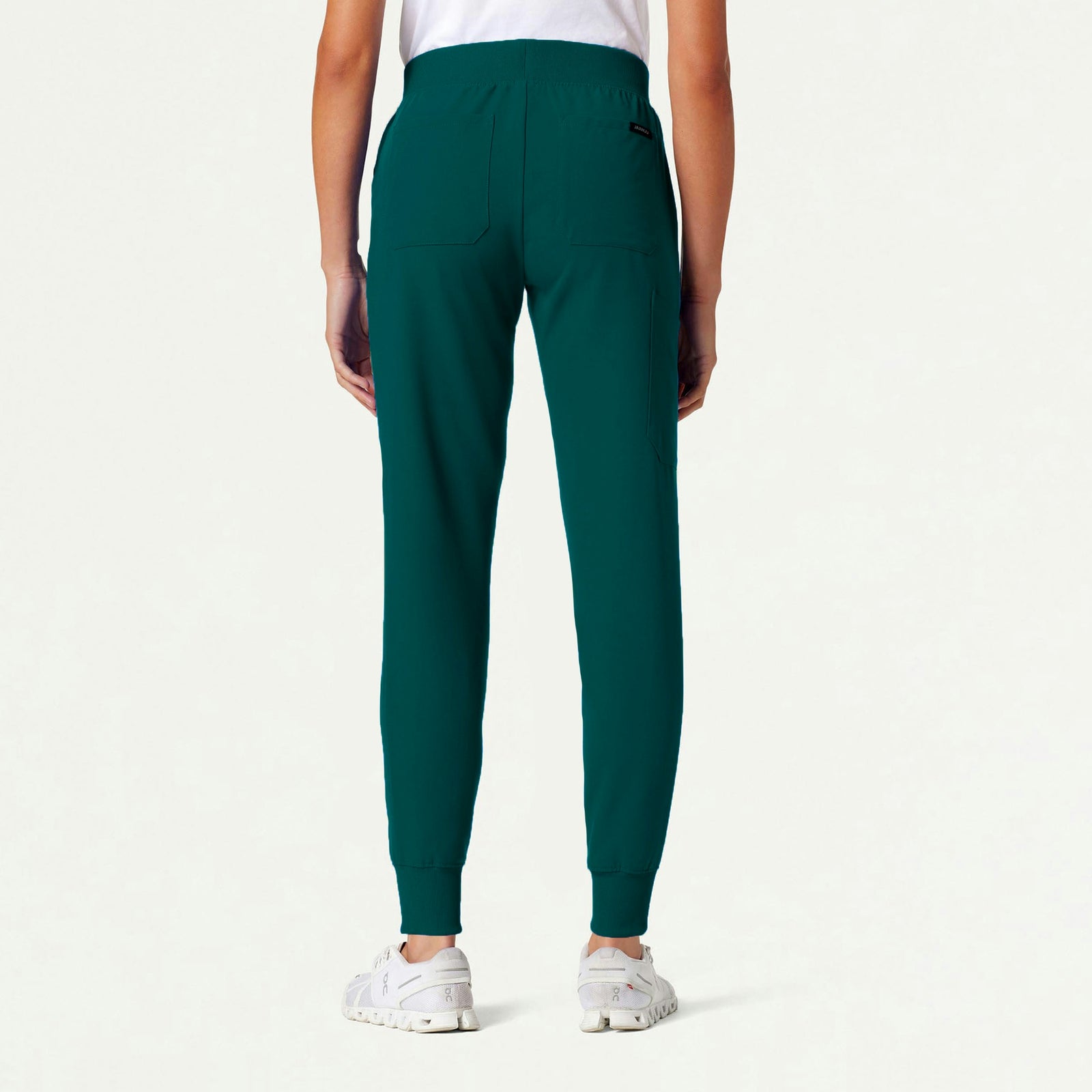 Silex Slim Knit-Waist Scrub Jogger - Midnight Green - WOMEN'S PANTS - Jaanuu