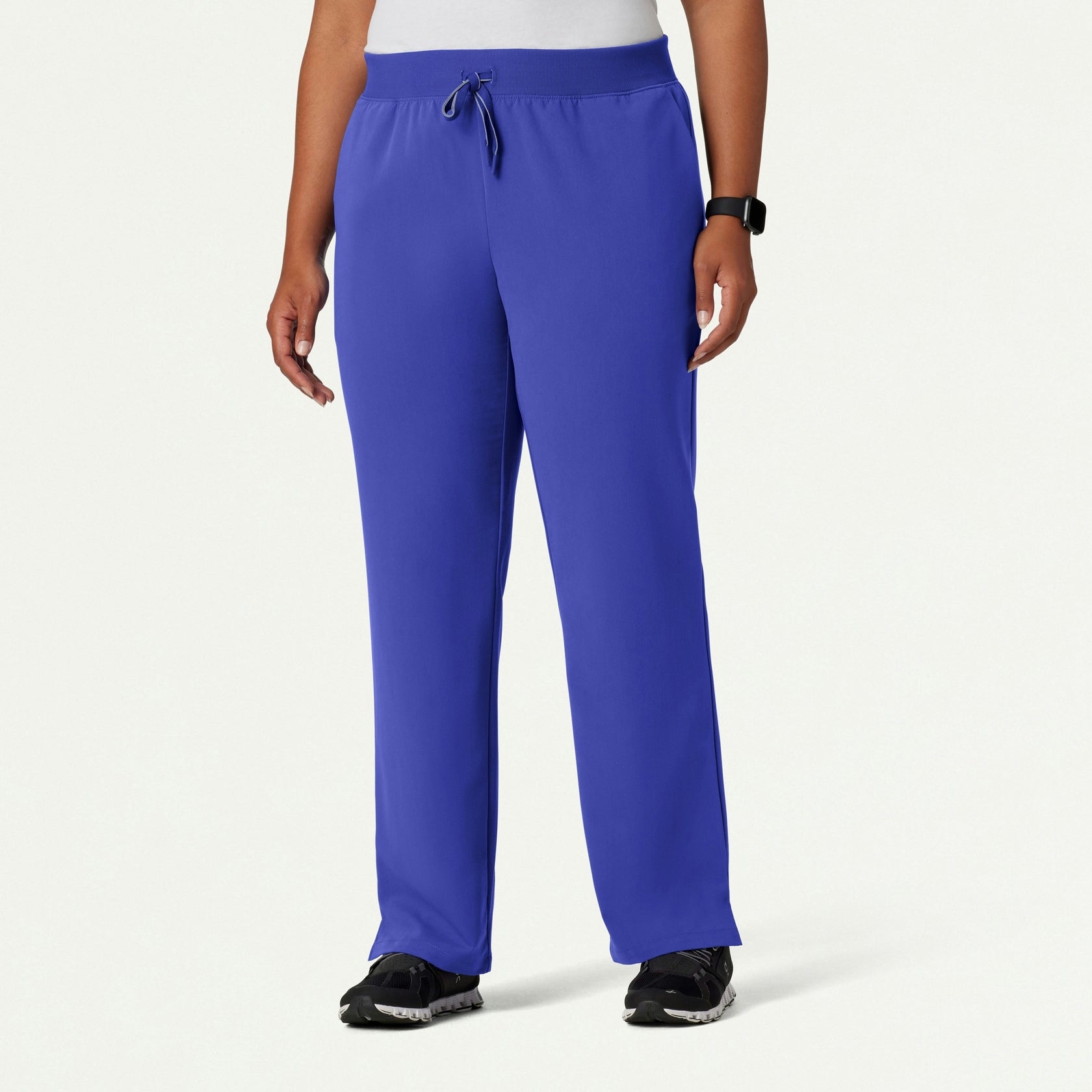 Xenos Essential Knit-Waist Scrub Pant - Moon Blue - WOMEN'S PANTS - Jaanuu