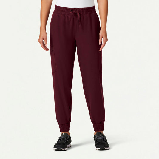 Neo Everyday Cargo Scrub Jogger - Burgundy - WOMEN'S PANTS - Jaanuu