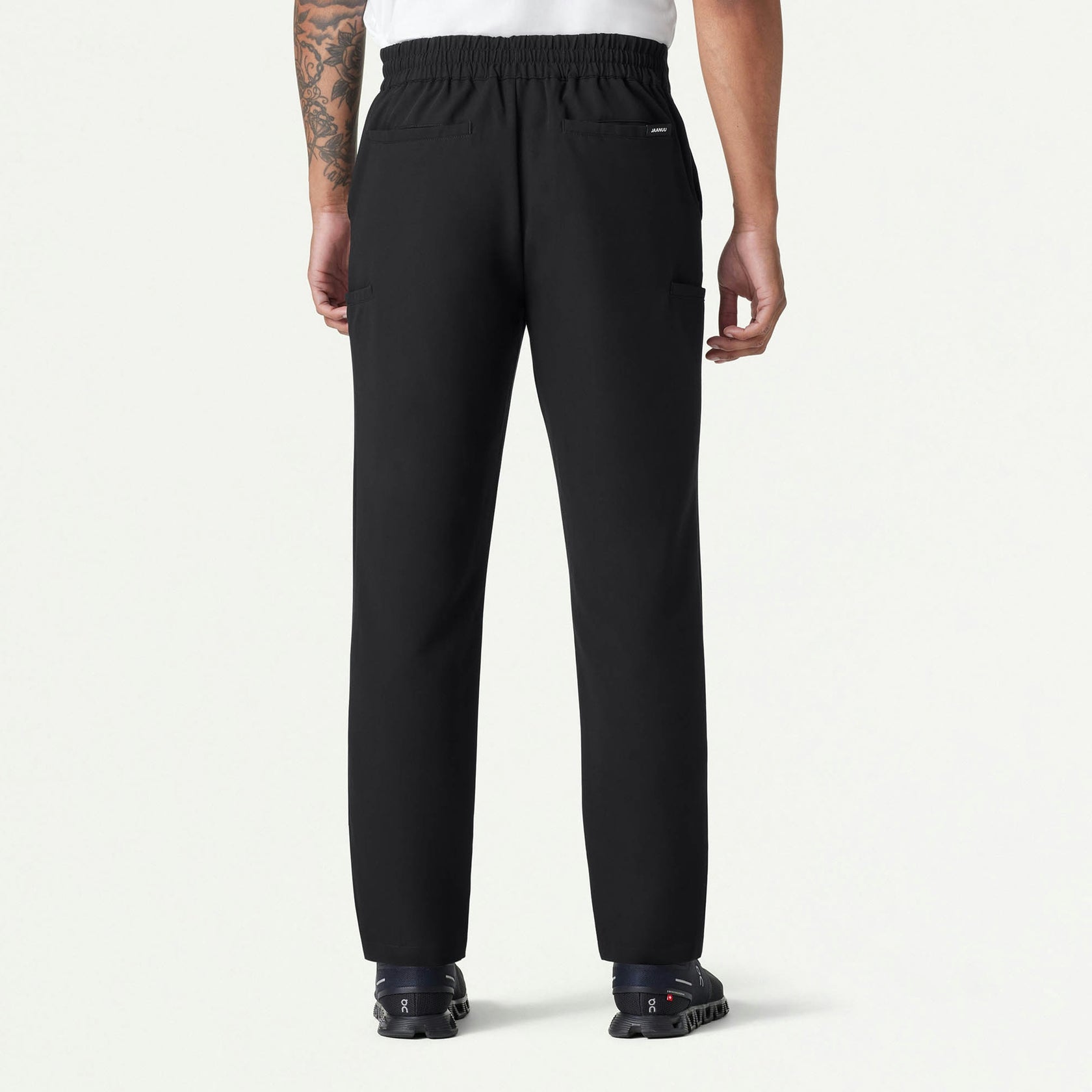 Rubin Tapered 7-Pocket Scrub Pant - Black - MEN'S PANTS - Jaanuu