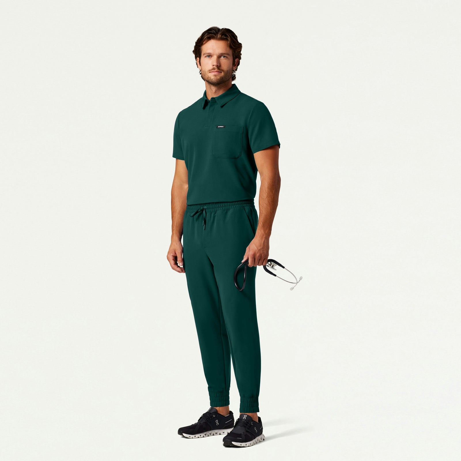 Osmo 8-Pocket Scrub Jogger - Midnight Green - MEN'S PANTS - Jaanuu