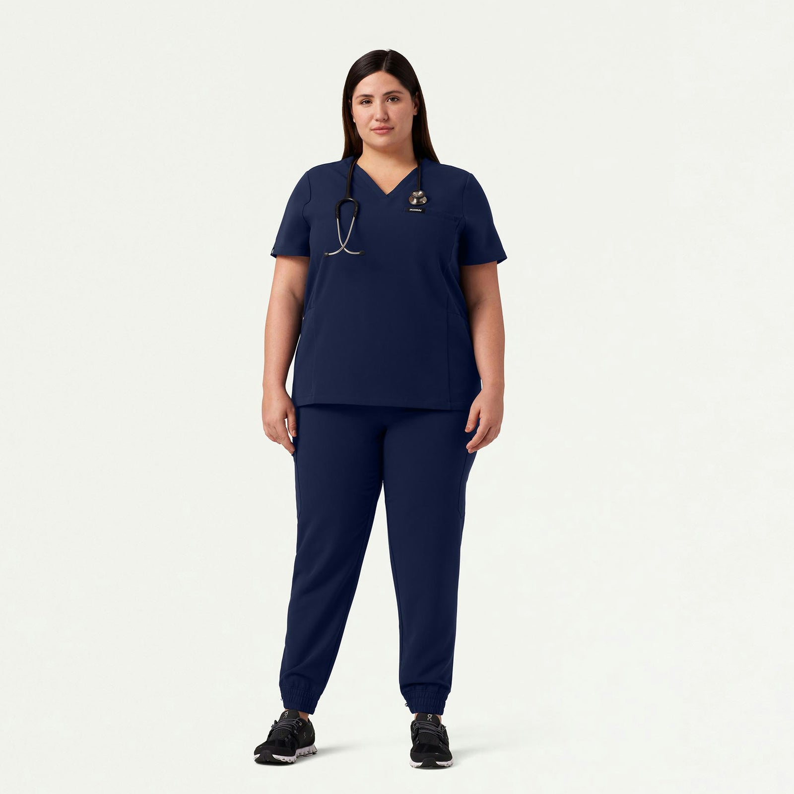 Magna 3-Pocket Scrub Top - Midnight Navy - WOMEN'S TOPS - Jaanuu