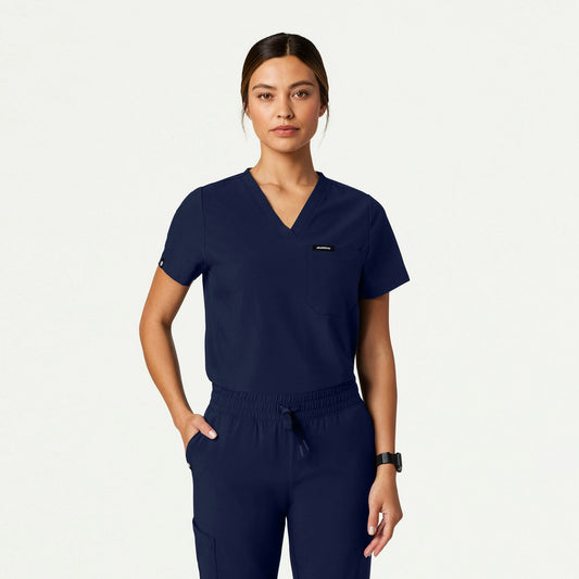 Pret 1-Pocket Classic Scrub Top - Midnight Navy - WOMEN'S TOPS - Jaanuu