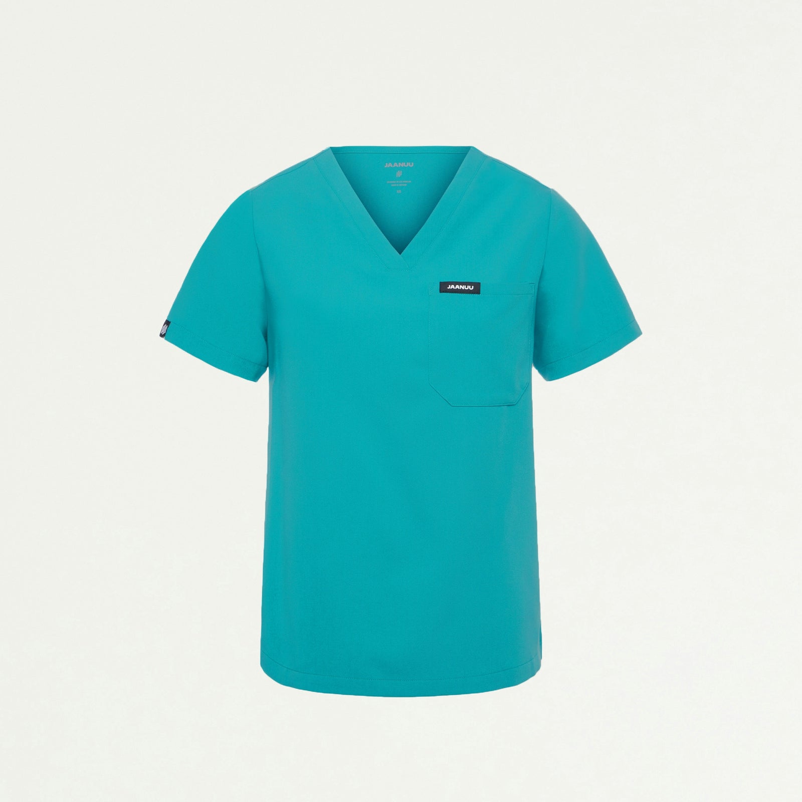 Rhena Essential 1-Pocket Scrub Top - Aqua - WOMEN'S TOPS - Jaanuu