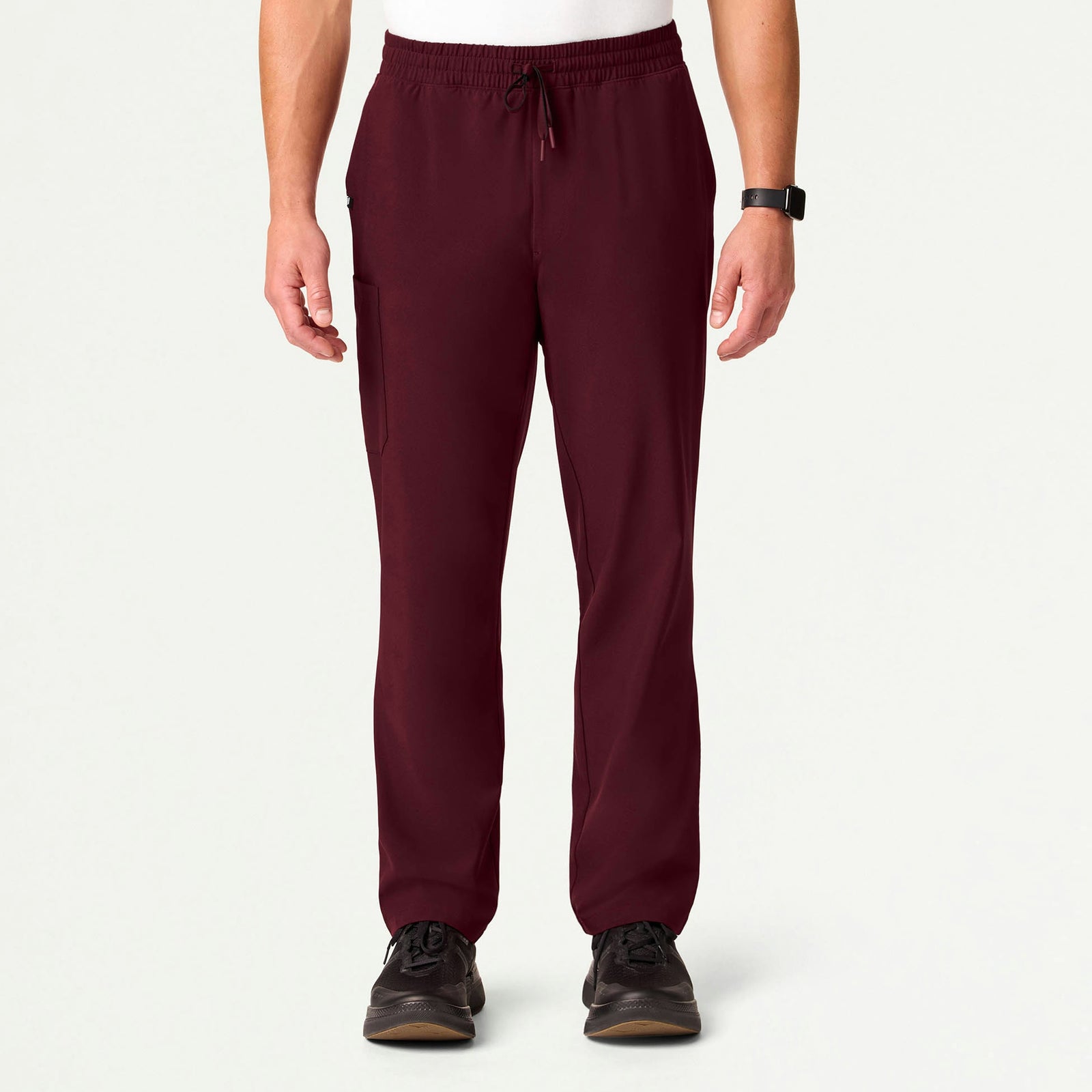 Rhodes ULTRAlite™ Straight-Leg Scrub Pant - Burgundy - MEN'S PANTS - Jaanuu