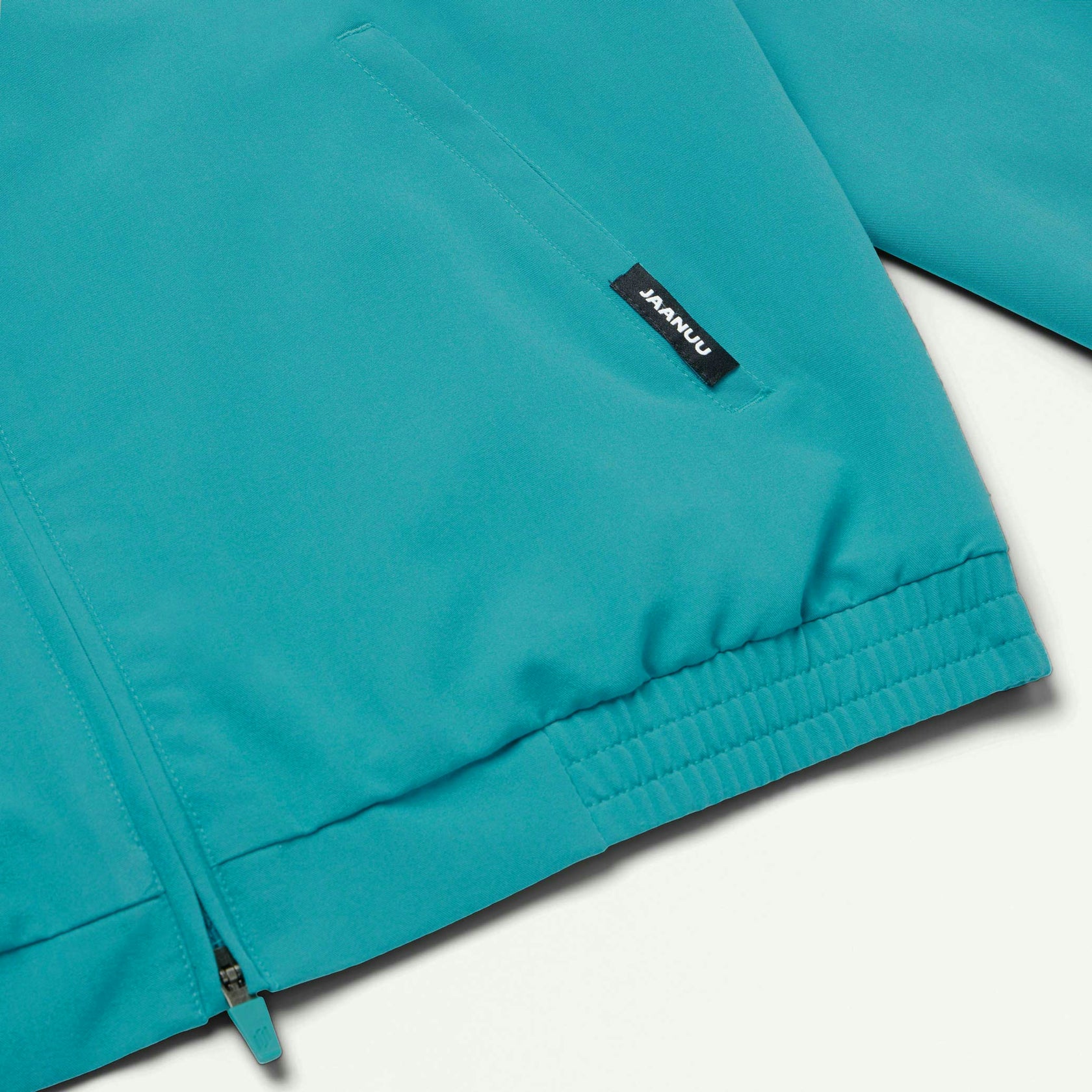 Wolfe Everyday 6-Pocket Scrub Jacket - Aqua - MEN'S JACKETS - Jaanuu