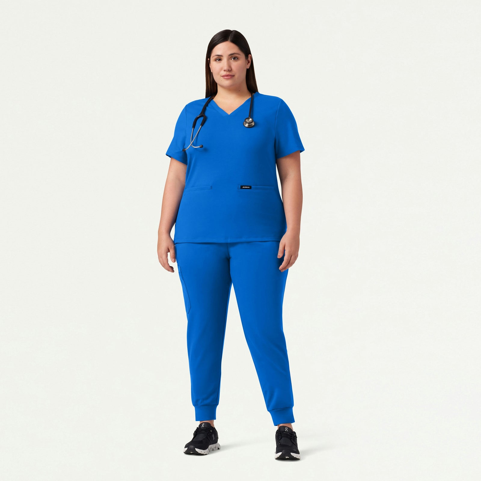 Cesi Slim ULTRAsoft Scrub Top - Royal Blue - WOMEN'S TOPS - Jaanuu