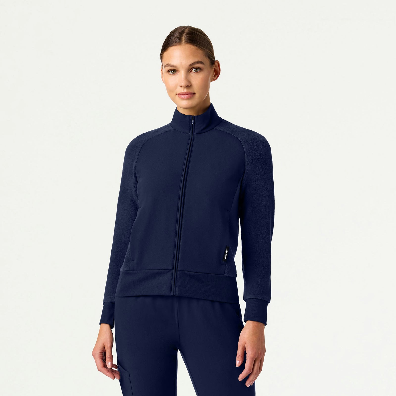 Cloud Hybrid Fleece Bomber Jacket - Midnight Navy - WOMEN'S JACKETS - Jaanuu