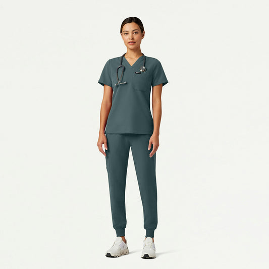 The Alex Essential Scrub Set - Alpine Green