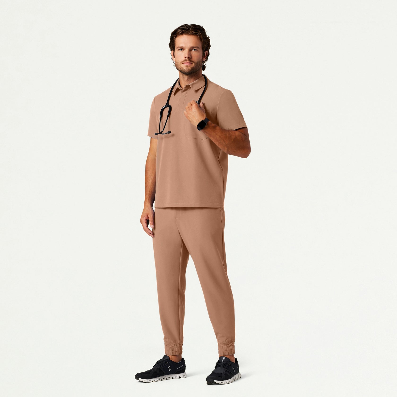 Cobot 8-Pocket Scrub Jogger - Clay - MEN'S PANTS - Jaanuu