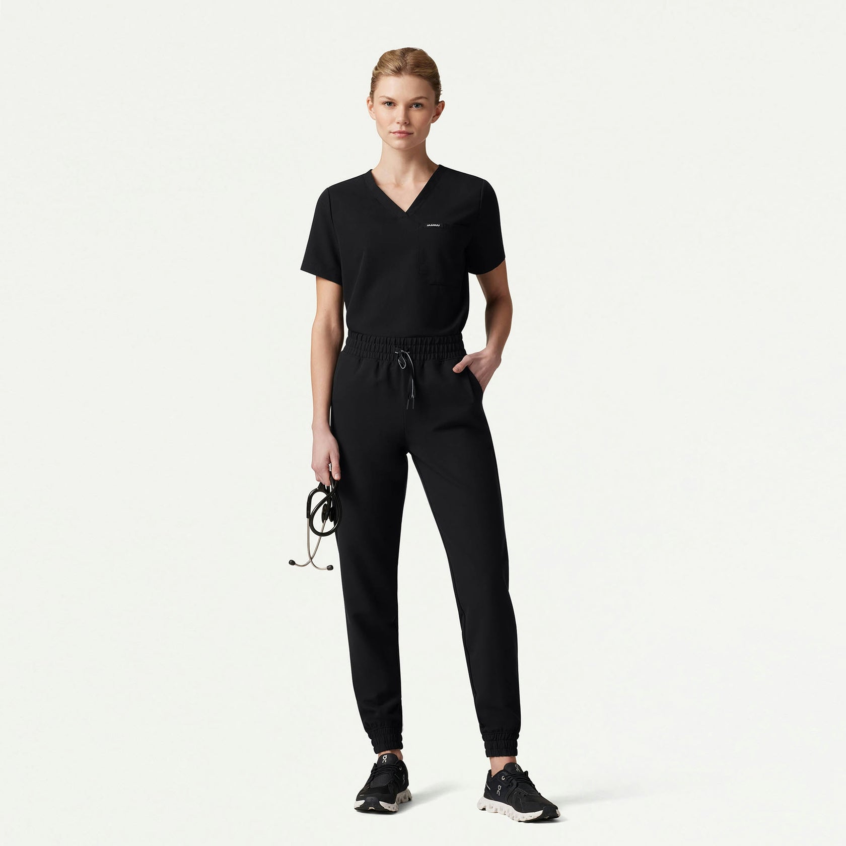 Kerr 365 High Waisted Scrub Jogger - Black - WOMEN'S PANTS - Jaanuu