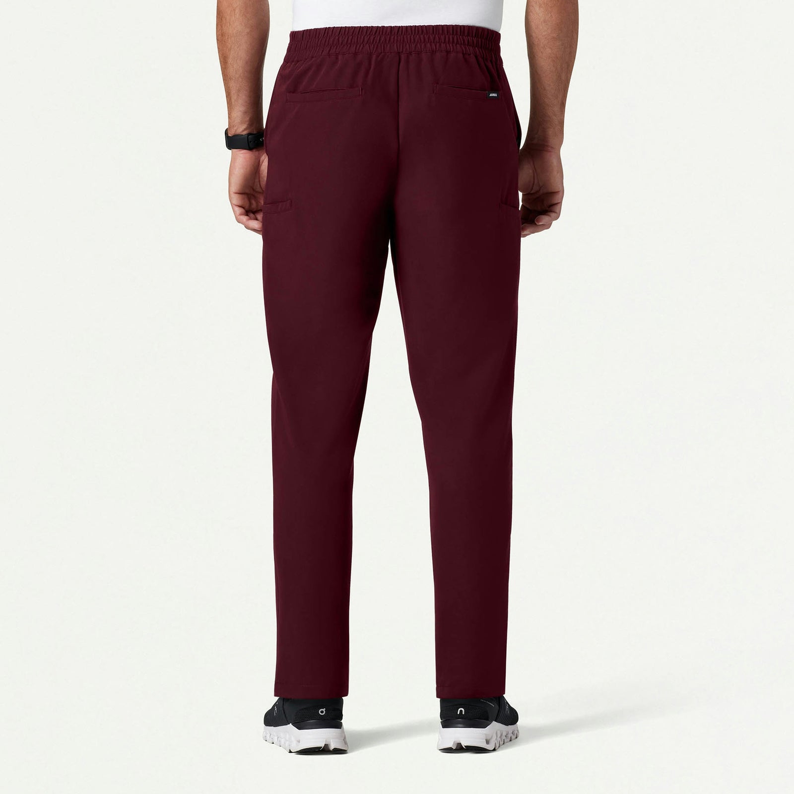 Rubin Tapered 7-Pocket Scrub Pant - Burgundy - MEN'S PANTS - Jaanuu