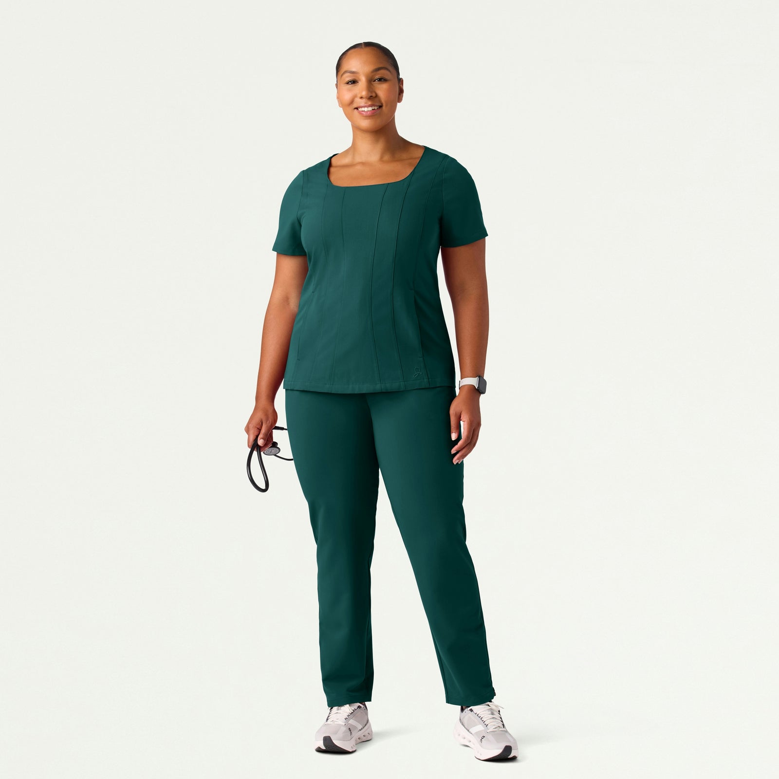 Skyler Slim Zip-Fly Scrub Pant - Midnight Green - WOMEN'S PANTS - Jaanuu