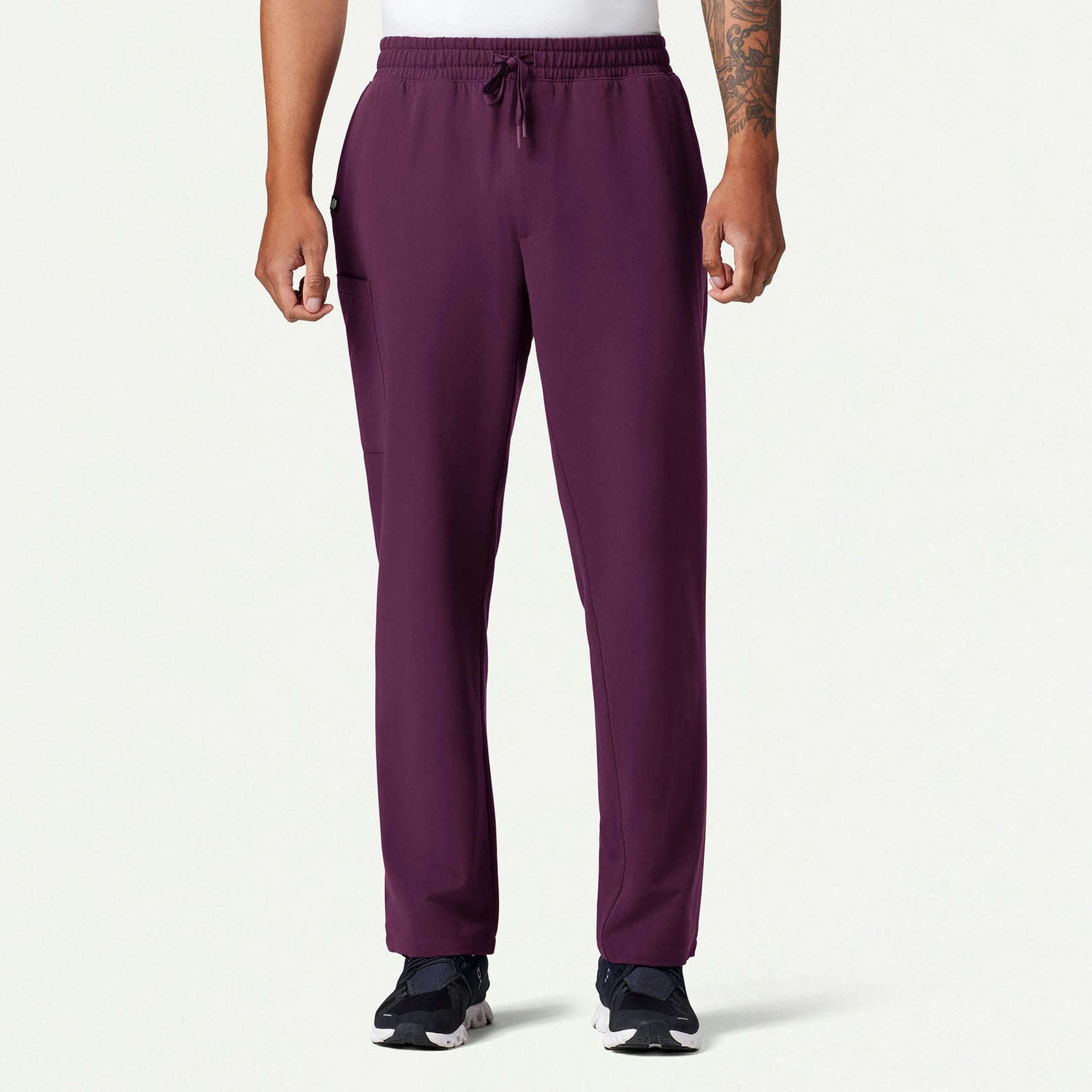 Rhodes Everyday Straight-Leg Scrub Pant - Dark Amethyst - MEN'S PANTS - Jaanuu