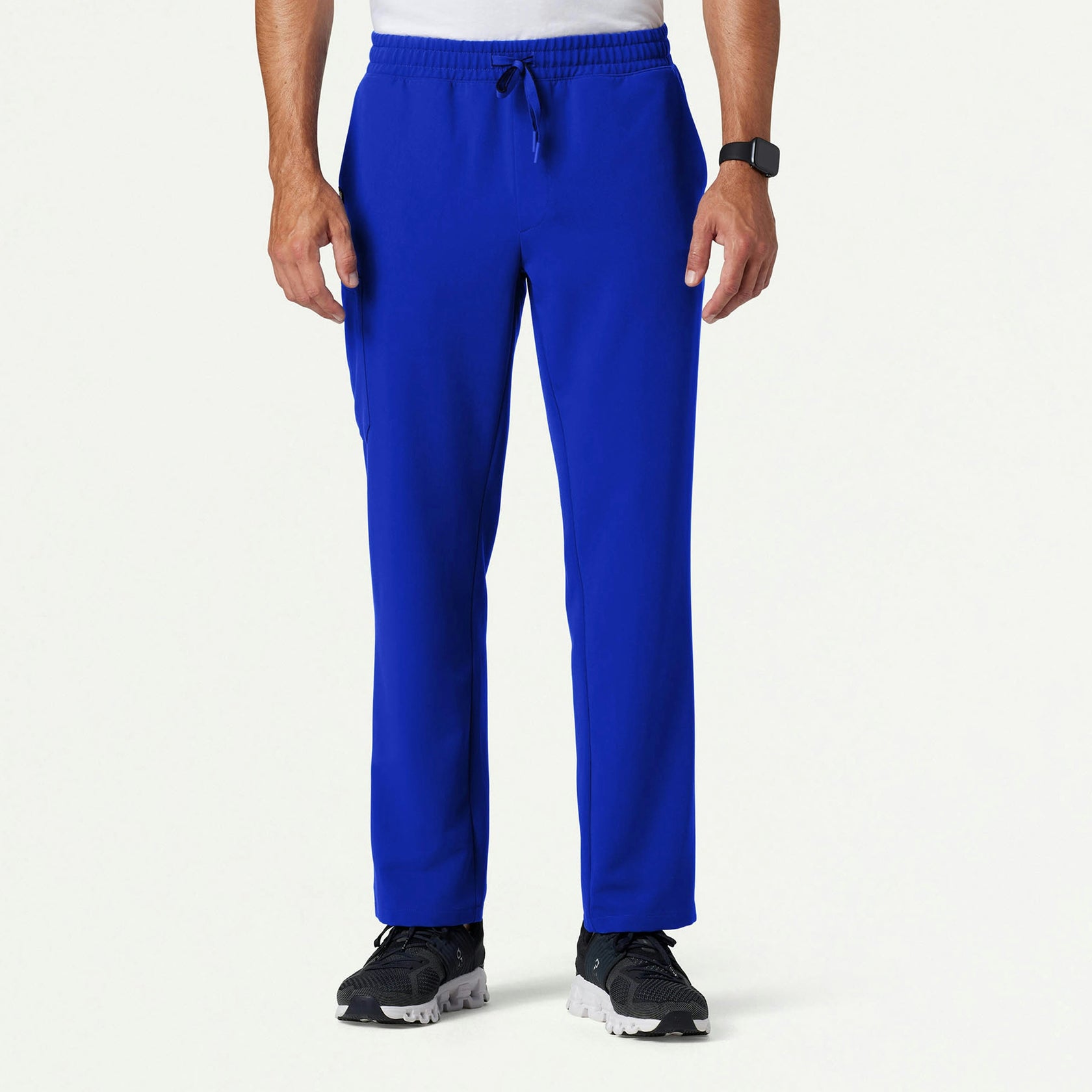 Rhodes Everyday Straight-Leg Scrub Pant - Electric Blue - MEN'S PANTS - Jaanuu