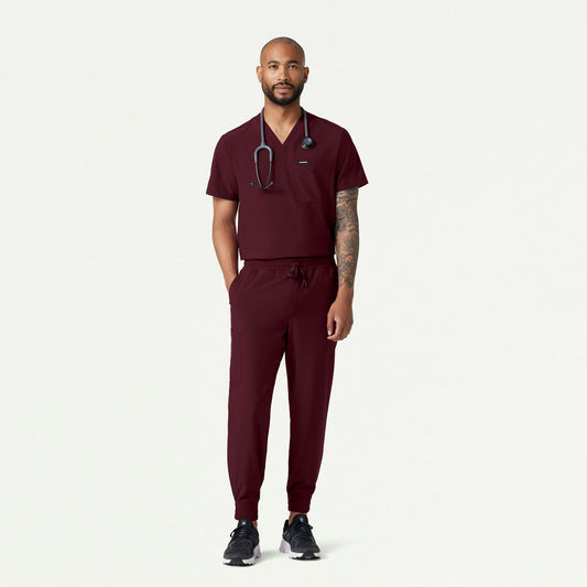 The Atmos Essential Scrub Set - Burgundy