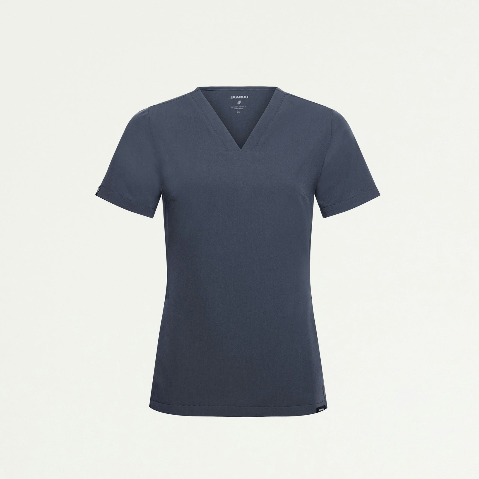 Carte Slim 2-Pocket Scrub Top - Carbon Gray - WOMEN'S TOPS - Jaanuu