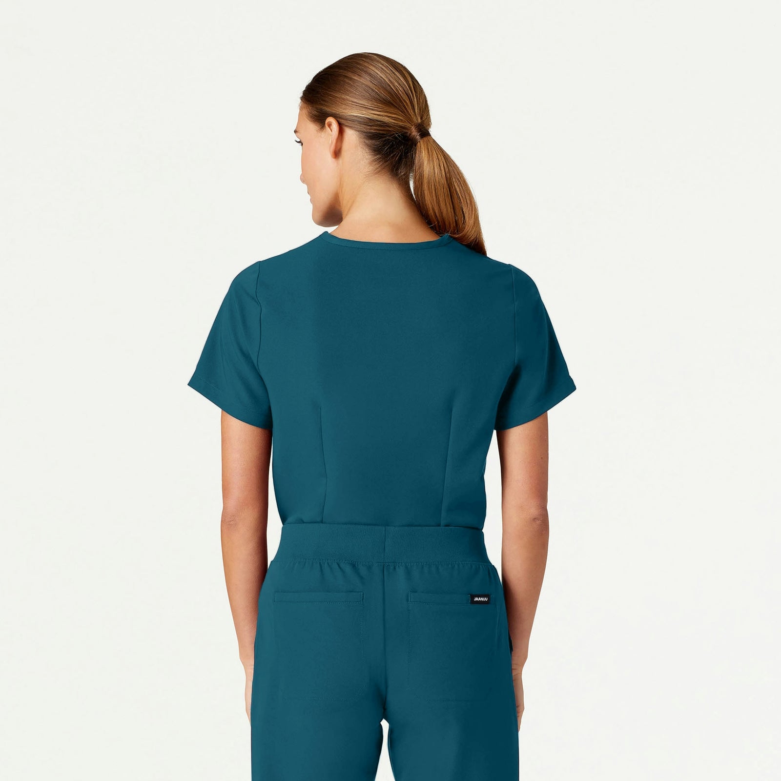 Rhena Essential 1-Pocket Scrub Top - Caribbean Blue - WOMEN'S TOPS - Jaanuu