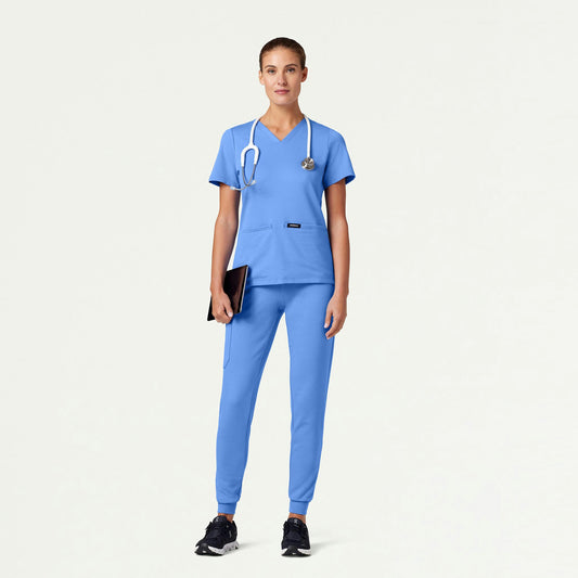 The Newland Essential Scrub Set - Ceil Blue