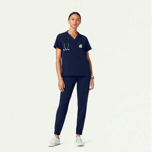 The Lawren Essential Scrub Set - Midnight Navy