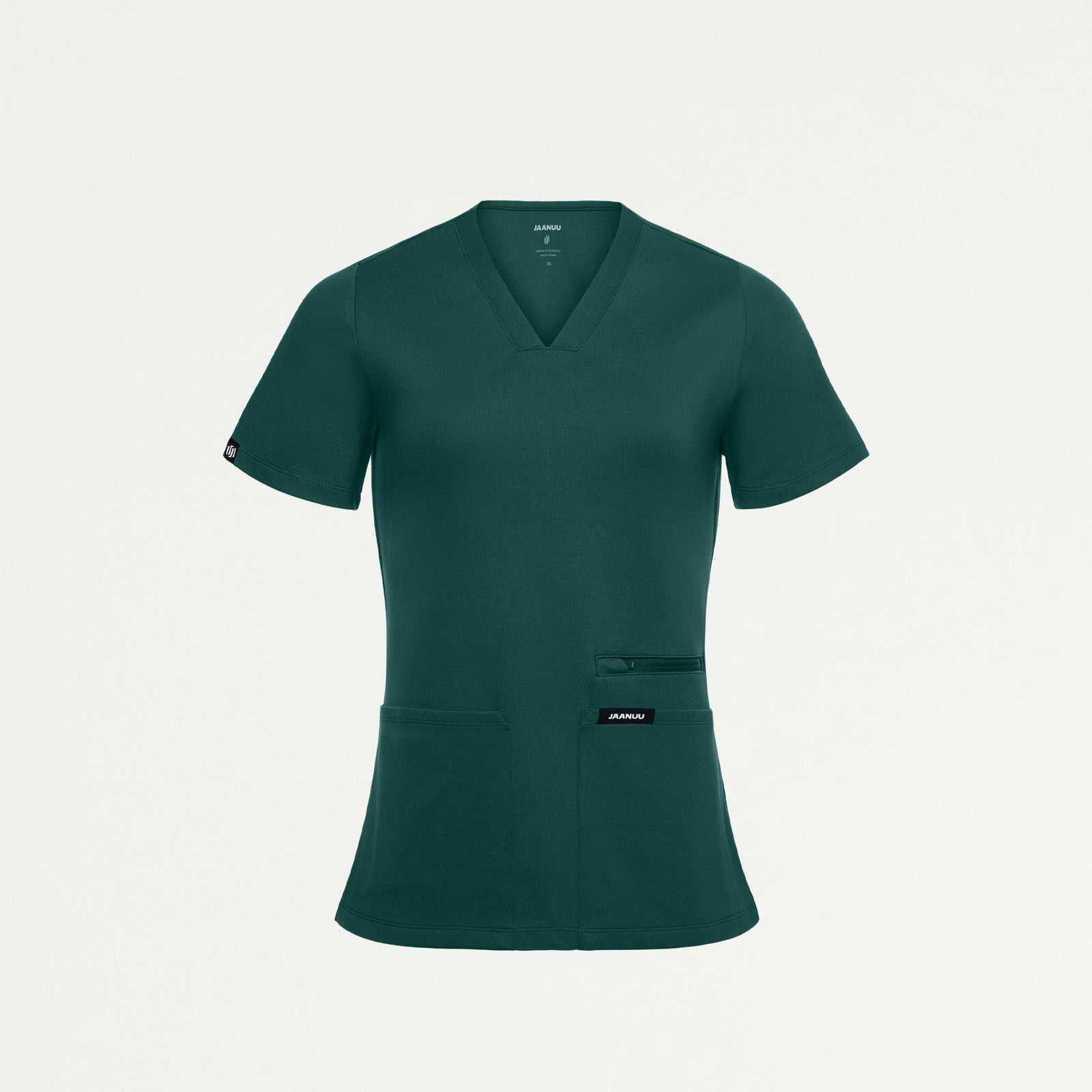 Kass Slim 4-Pocket ULTRAsoft Scrub Top - Midnight Green - WOMEN'S TOPS - Jaanuu