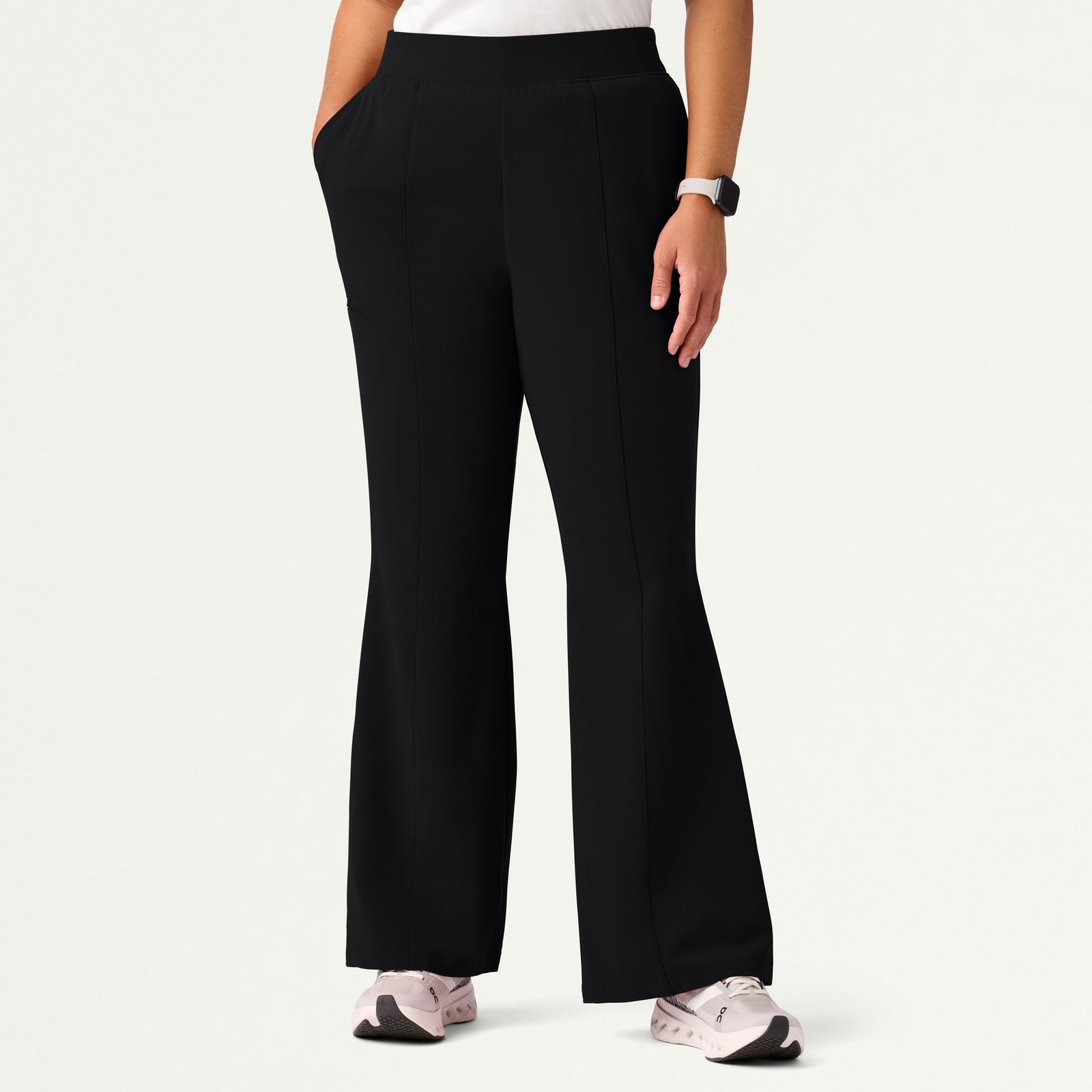 Harper Slim High Waisted Scrub Pant - Black - WOMEN'S PANTS - Jaanuu