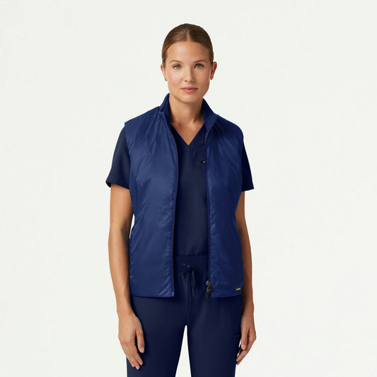 Phantom Slim Insulated Vest - Navy Blue - WOMEN'S JACKETS - Jaanuu