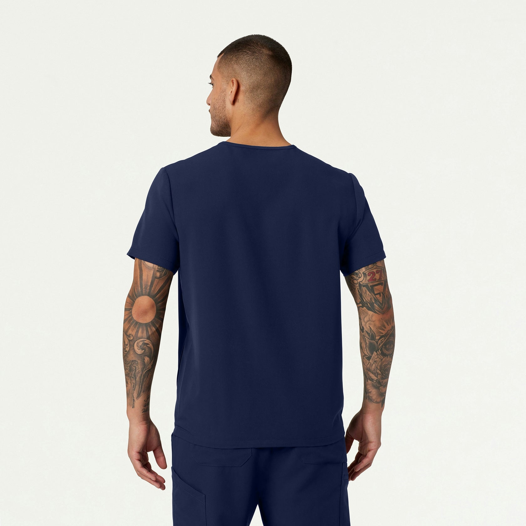 Platt 3-Pocket Scrub Top - Midnight Navy - MEN'S TOPS - Jaanuu