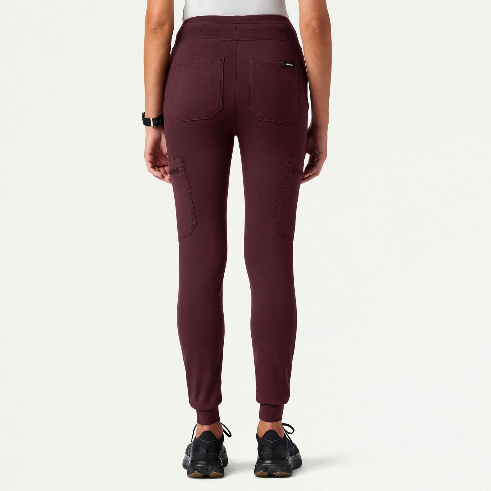 Kait 10-Pocket Skinny ULTRAsoft Scrub Jogger - Raisin - WOMEN'S PANTS - Jaanuu